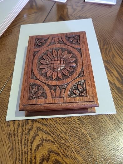 Antique carved box