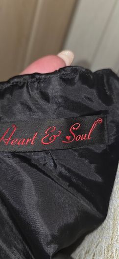 Heart & Soul Black & White Strapless Occasion Dress UK 12