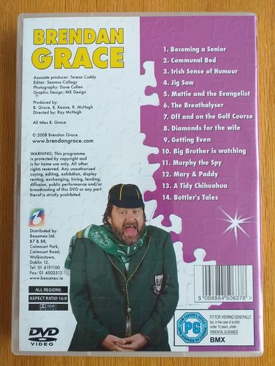 Brendan Grace Funny Man DvD Video