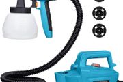 Paint Sprayer 800 Watt Tilswall Home Electric Spray Gun Power Painter with 1300ML Detachable Tank Max 1100ml/min, 2.5m Hose, 3 Spray Patterns,3 Nozzle Sizes for Fence, Cabinet, Home Painting (FREE POSTAGE)