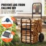 Firewood Log Cart with Pneumatic Wheels Image 4