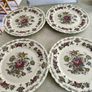 4 Vintage Myotts Bouquet Staffordshire Dinner Plate 10 inches England or as wall hanging plates 20.00 euro each or all 4 together 65.00 euro. Image 7