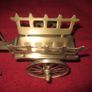 Vintage brass oxen and cart Image 4