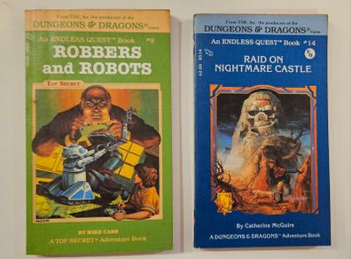 Dungeons and Dragons Endless Quest Books (1983) - Raid on Nightmare Castle - Robbers and Robots