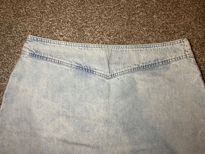 zara denim skirt