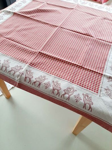 2026 Festive gingham tablecloth 1mt