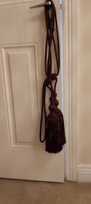 Tiebacks  wine colour