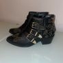 Black studded boots - Size 4 Image 2