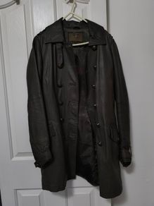 Leather coat