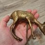Vintage Solid Brass Deer Set Image 2