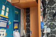 Study and. Office desk bedside with lock