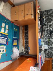 Study and. Office desk bedside with lock