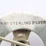 925 Vintage Ward Bros Sterling Silver Scottish Thistle Brooch Image 5