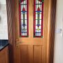 Traditional Solid Wood Doors featuring Ornate Stained/Leaded Glass Image 2