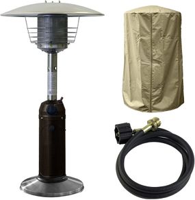 Table Patio Gas Heater 4.5 kW, Mini Pure Stainless Steel Piezoelectric Ignition New in Box