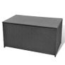 Garden Storage Box Black 120x50x60 cm Poly Rattan Image 3