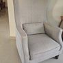 Modern High-Back Wingback Armchair Image 3