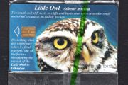 2001 Gibraltar 25 unit Wildlife of Gibraltar Little Owl (Siemens - S5 (Module 33)) Phonecard New in Packaging