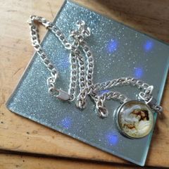 925 silver cuban religious chain