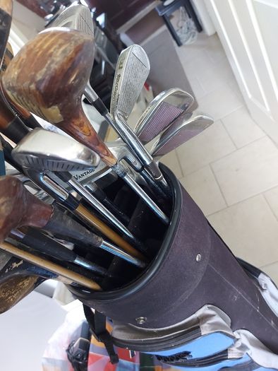GOLF BAG, and Large selection of Golf Clubs and Woods, in very good condition