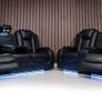 Ashbyrne Electric Leather Recliner Sofa Set + Cooling Cupholders Image 4