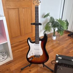Left handed electric guitar