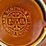 Vintage Simpsons Oven-to-Table Cookware Pie Dish - English Brown Ceramic Fluted Tart Baking Dish, Made in England Stoneware Bakeware, 1970s Image 2