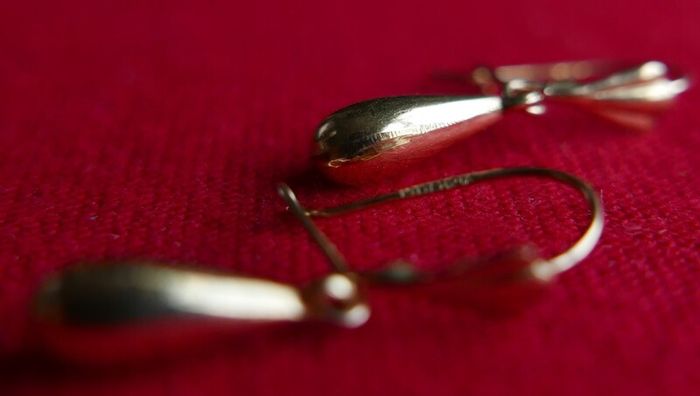 Vintage 9ct Gold 375 Drop Earrings 0,56g