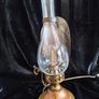 vintage oil style lamp with working bulb Image 2