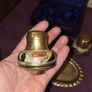 Vintage Cloisonne Brass Salt and Pepper Set Image 3