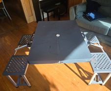 Camping Folding Table Chairs Set