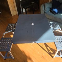Camping Folding Table Chairs Set