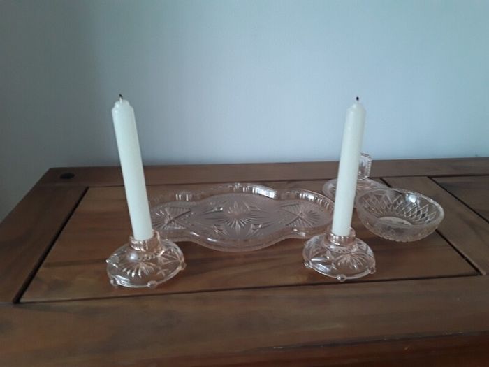 art deco vanity set