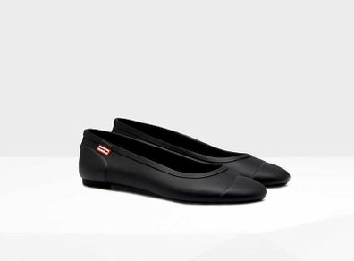 Hunter Original Tour Wellies - Womens Ballet Flats Black size 5UK