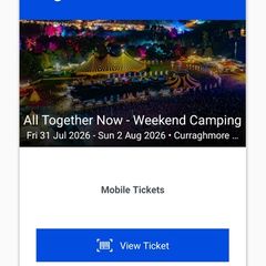 2 All Together Now Tickets + Boutique Camping