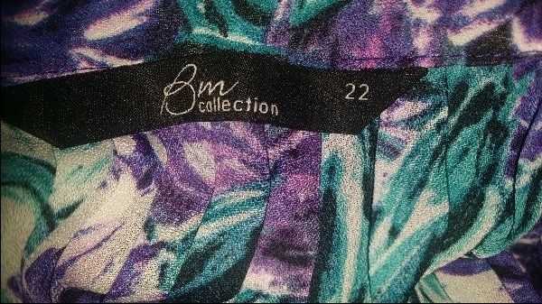 Bm Collection floral blouse size UK22 EU50 Postage included