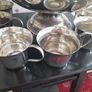 Silver plated punch bowl and cups Image 4