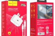 Type C Wall charger C91B Founder PD20W UK set with cable (HOCO)