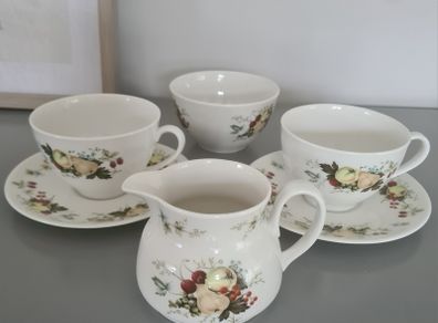 Royal Doulton Miramont Cup/Saucer/Sugar Bowl/Creamer Set For 2