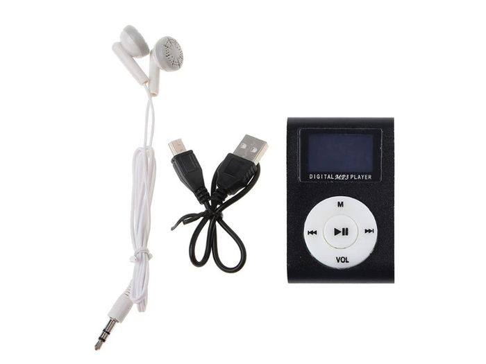 32GB MP3 Music Player Mini Comes With Wired Earphones Portable Clip MP3 Student Walkman Support 32GB Micro SD TF Card LCD Screen