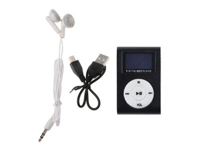 32GB MP3 Music Player Mini Comes With Wired Earphones Portable Clip MP3 Student Walkman Support 32GB Micro SD TF Card LCD Screen