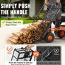 Heavy Duty Garden Dump Cart 399kg Metal Utility Wagon with Dump Function Image 3