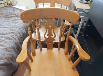 two kitchen/dining table armchairs