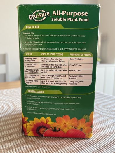 Soluble plant food