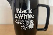 Vintage Wade Black and White whiskey whisky jug. Scotch whiskey.