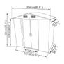 Garden Storage Shed 204x132x186 cm Image 8