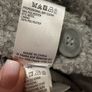 Women's grey wool boucle style coat Image 4