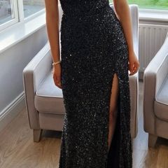 Absolutely stunning black sequins Debs Dress Evening Gown