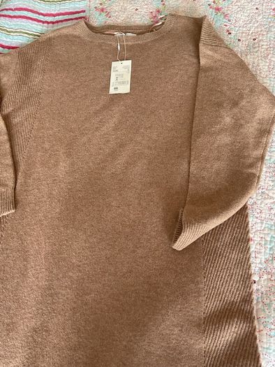 jumper dress Bnwt Hailey's brand tan crewneck jumper dress 10/12 size small