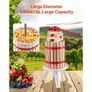 1.6 Gal/6L Fruit Wine Press, Solid Wood Basket with 8 Blocks, Heavy Duty Manual Juice Maker, Image 6